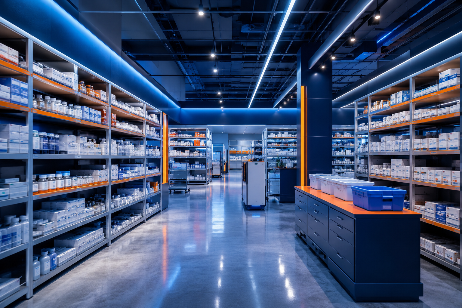 Almacén de suministros médicos